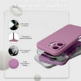 thumbnail image 5 of KOMI for iPhone 16 Case, Liquid Silicone Case with Camera Protection Soft Gel Rubber Cover with Microfiber Lining Shockproof Protective Phone Case for iPhone 16 6.1", Lilac Purple, 5 of 5
