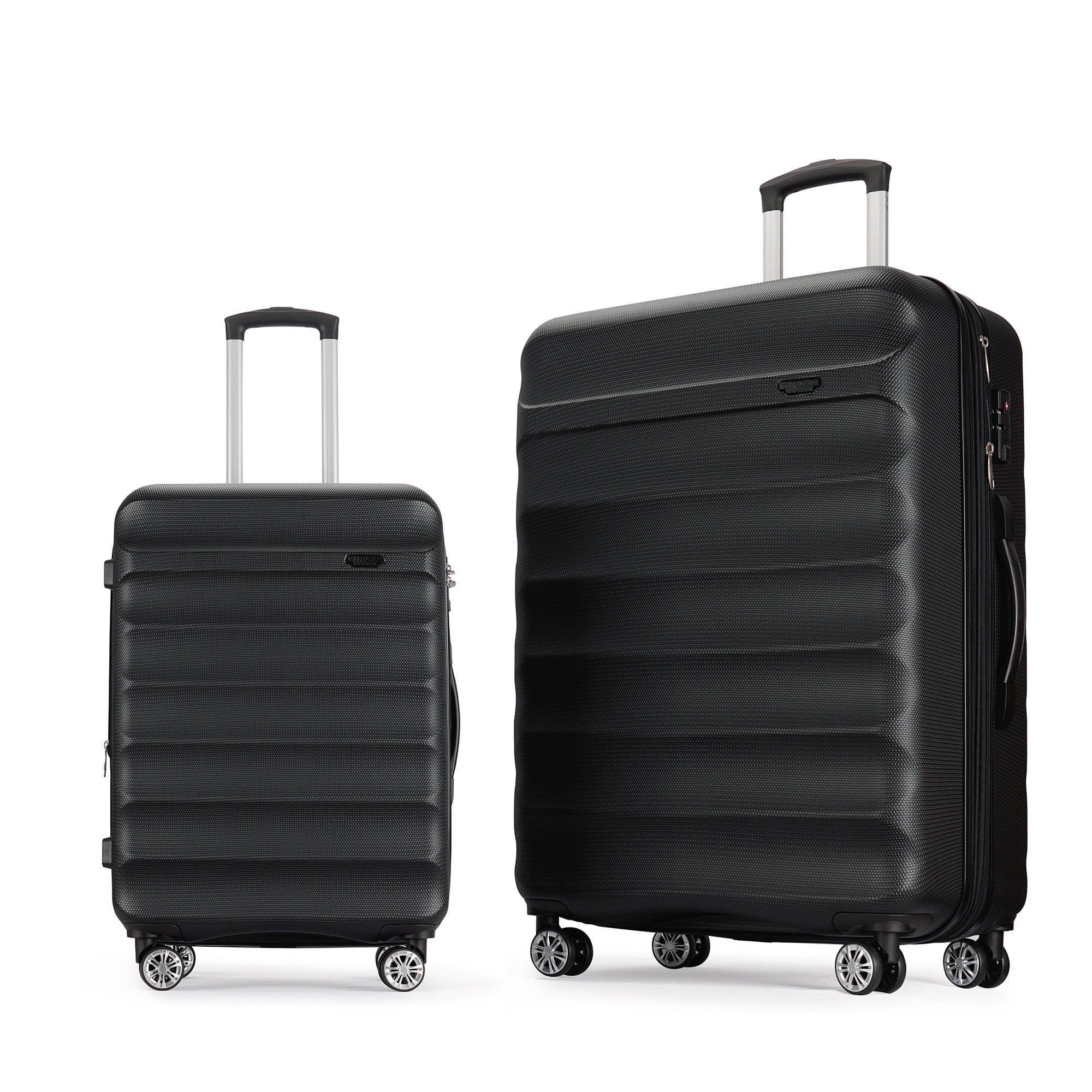 Ginza Travel 2 Piece Hard Shell Spinner Luggage Set with Wheels,TSA