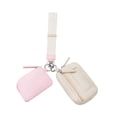 thumbnail image 4 of Almacenamiento de la tarjeta de bolso de de la pulsera con bolsita con la zapatilla doble bolsa de la bolsa para hombres para viajar en la Rosa Beige, 4 of 8