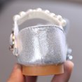 thumbnail image 6 of LNMQLPDBS Baby Dress Shoes Fashion Girls Sandals with Big Shining Bowknot Decoration Cute Dress Dance Show Princess Shoes with Pearl Buckle Girls Summer Shoes for Wedding and Outdoor, 6 of 8