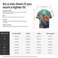 thumbnail image 7 of KLL Sea Turtle in Coral Print Men's Shirt Short Sleeve Button Down Summer Cuba Beach Shirts- 3X-Large, 7 of 7