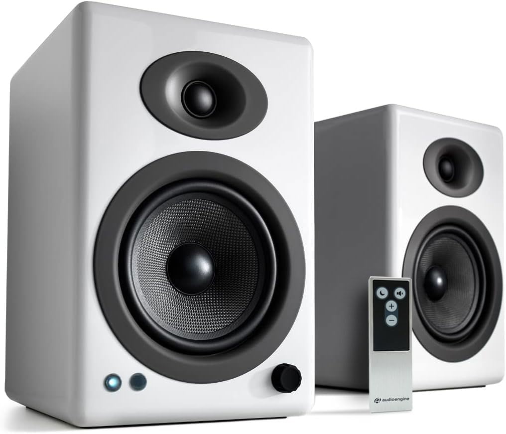 Wireless Bluetooth Bookshelf Speakers Audioengine A5+ Wireless Bluetooth Bookshelf Speakers - Premium 150W