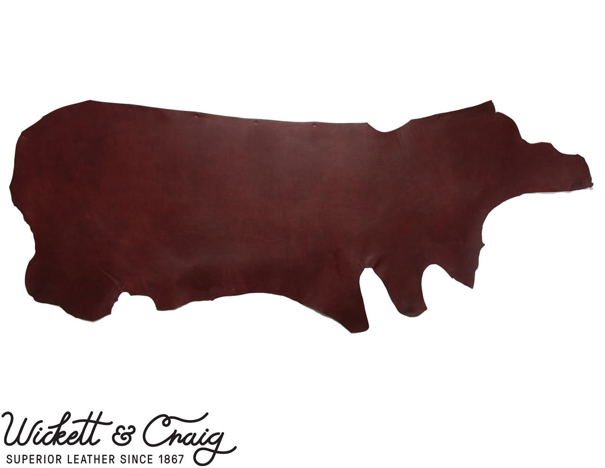 Wickett & Craig English Bridle Leather Panels, Burgundy