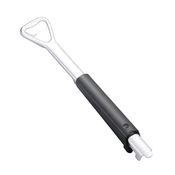 Cateissary Abrelatas firme negro de acero inoxidable Apertura fácil de botellas para todos Abrelatas multifuncional Cocina y Comedor