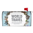 thumbnail image 3 of Fotbe World Travel Mailbox Covers Post Letter Box Cover Garden Decor Standard Size-, 3 of 9