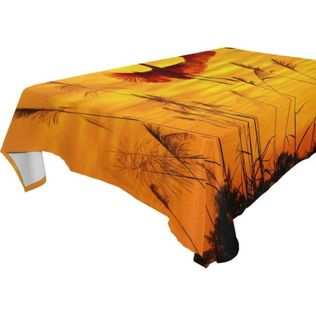 

POPCreation Birds Sunlight Sunset Sky Tablecloth 60x84 inches