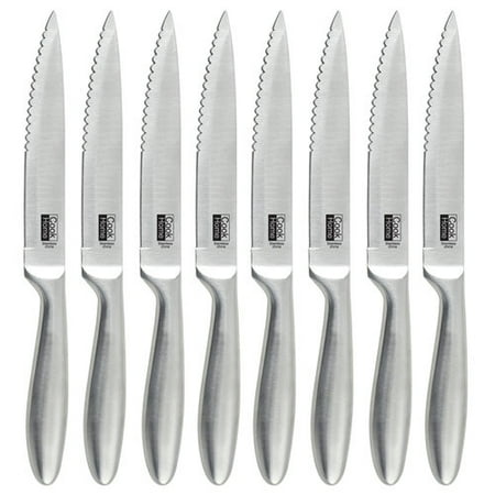 - Cook N Home 8-Piece Stainless Steel Serrated Steak Knife Set