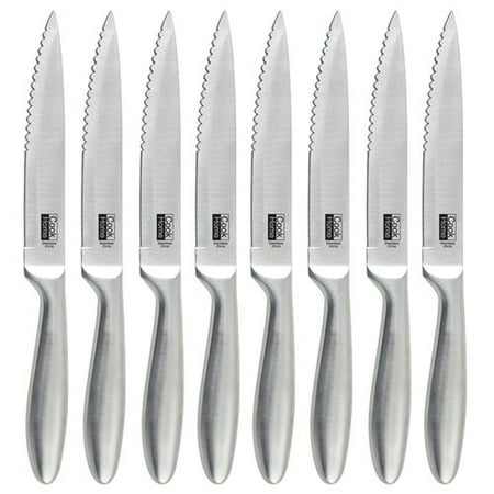 Cook N Home 8-Piece Stainless Steel Serrated Steak Knife