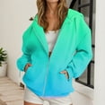 thumbnail image 2 of Womens Long Sleeve Hoodies Zipper Up Gradient Print Hooded Sweatshirt Fall Casual Comfy Y2k Jackets Winter Clothes, 2 of 4