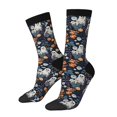 thumbnail image 1 of Balery Cute ghost in the flowers Calcetas Largas con Estampado para Hombre y Mujer – Suaves y Transpirables, Talla Única (US 5-11), 1 of 6