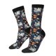 thumbnail image 1 of Balery Cute ghost in the flowers Calcetas Largas con Estampado para Hombre y Mujer – Suaves y Transpirables, Talla Única (US 5-11), 1 of 6