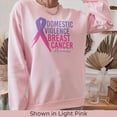 thumbnail image 2 of Domestic Violence Breast Cancer Awareness Sweatshirt, 2 of 11