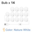 thumbnail image 1 of LED Maskeup Mirror Light Full Backlit Mirror USB Dimmle Table Mirror with Light 3 Colors Lights ,Widely Use, 1 of 7