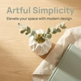 thumbnail image 4 of Unique Bargains Slim Acrylic Narrow Bud Vase for Roses White 2.8"L x 2.8"W x 7.9"H, 4 of 7