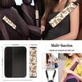 thumbnail image 4 of KUIFORTI Otter Print 11 PCS Car Seat Cover Set Car Seat Cover Steering Wheel Cover Seat Belt Pad Car Cup Coasters Automotive Interior Accessories Universal Fit Most Cars SUVs Sedans, 4 of 6