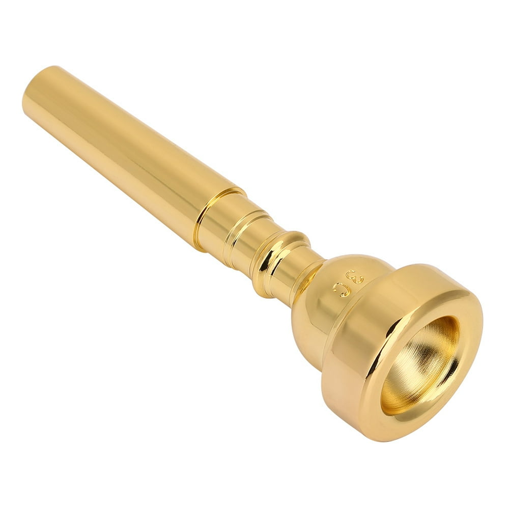 HERCHR New Silver/Gold Plated Trumpet Mouthpiece 3C Size for Musical