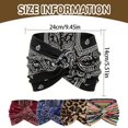 thumbnail image 3 of CHENjy Turban Wraps Headbands For Women, Multicolor Boho Headbands, Elastic Printed Knotted Headband, Non Slip Sport Hair Wrap, Practical Cloth Hair Accessory for Daily Fashion Dressing, 3 of 7