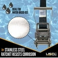 thumbnail image 4 of 2" x 10' Stainless Steel Ratchet & Black Strap w/ Vinyl Coated S-Hook 2 Pack, 4 of 7