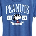 thumbnail image 3 of Peanuts - Collegiate  - Women's Short Sleeve Graphic T-Shirt, 3 of 6