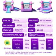 AirMyFun Bounce House Inflatable Bouncer for Kids Jumping Castle with Blower, Family Backyard Bouncy Castle for Backyard