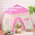 thumbnail image 6 of Luxury  Play Tent - Spacious Indoor Playhouse With Vibrant Pink Floral Design, Durable Polyester Fabric, Sturdy Steel Frame, Easy Assembly, And Portable Design, 6 of 10