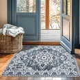 thumbnail image 2 of Sonoro Kate 2x3 Area Rugs for Living Room Bedroom, Non Slip Boho Machine Washable Indoor Floor Carpet, Blue-Gray, 2 of 7