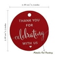 thumbnail image 6 of Inkdotpot Pack Of 50 Real Silver Foil Paper Tags Thank You Celebrating With Us Bridal Shower-Baby Shower-Retirement-Wedding-Birthday Favor Hang Tags, 6 of 6