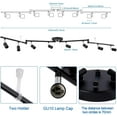 thumbnail image 7 of Aototen 8-Head Track Lighting Kit: Flexible, Rotatable GU10 Spotlights with Multi-Directional Arms (Black), 7 of 7