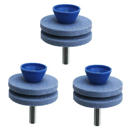 

Mnjin Stone Sharpener Grinder For Power Drill Hand Wheel Mower Both Drill Tools & Home Improvement Blue