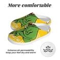 thumbnail image 6 of Zufioo T-Rex Playing Football Print Adult TPR Cotton Slippers,Winter Home Cotton Slippers Suitable for Adults, Men and Women, Indoor and Outdoor-37/38, 6 of 7