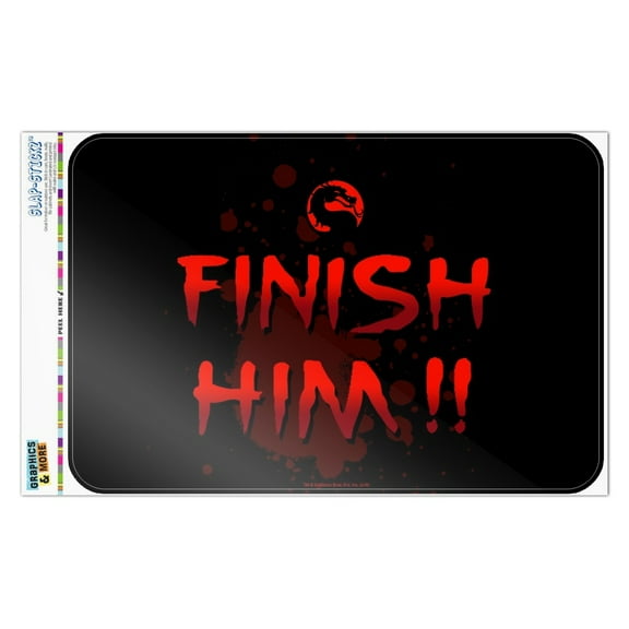 Mortal Kombat Klassic Finish Him Home Business Office Sign