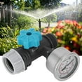 thumbnail image 3 of Adjustable Water Pressure Regulator with Gauge Greenhouse Garden Irrigation Controller Brass Lead-Free Adjustable Water Pressure Reducer with Gauge G3/4in, 3 of 5
