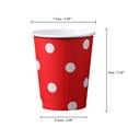 thumbnail image 2 of 60 Pcs Gobelets en Papier à Pois Jetables Décorations de Mariage Anniversaire 200ML, 2 of 2