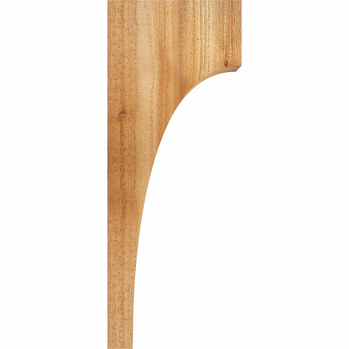 6"W x 10"D x 26"H Huntington Rough Sawn Corbel, Western Red Cedar