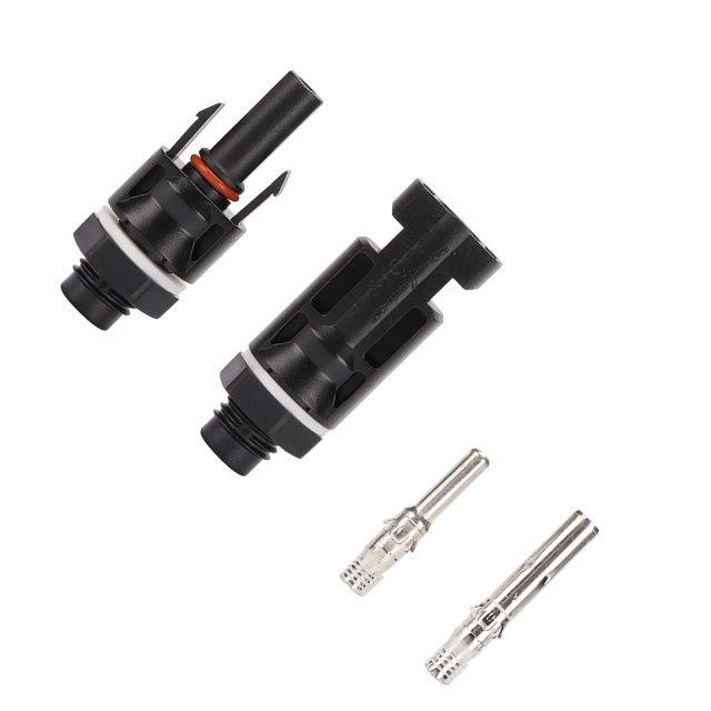 Conectores del panel solar prenda impermeable de la resistencia de radiación IP67 del conector de PPO 1000V DC PV para la granja