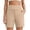 Beige, variant on Vivianyo HD Women's High-Waisted Casual Shorts, Stretchy Pull-On Bermuda Shorts with Pockets for Everyday and Work, Sizes S-3XL