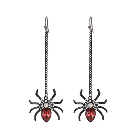 SUSHANG Chain Spider Halloween Earrings Holiday Decoration Party Jewelry Women'S Gift