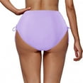 thumbnail image 4 of WREESH Womens Swimsuit Bottoms High Waisted Bikini Bottoms Tie Side Tummy Control Bathing Suit Bottom Solid Color Swimwear, 4 of 4
