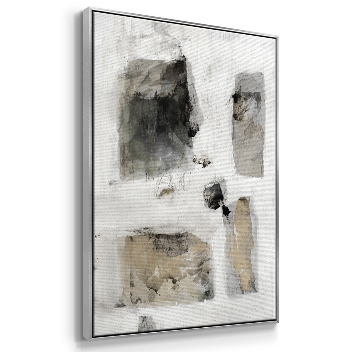 A Simple Love I V30 Framed Premium Gallery Wrapped Canvas - Ready to Hang - 27 x 41 - Silver Floating Frame