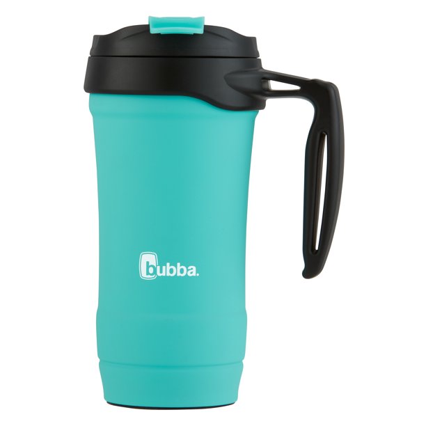 bubba Hero Stainless Steel Mug with Handle Rubberized in Teal, 18 fl oz