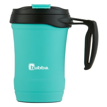 bubba Hero Stainless Steel Mug with Handle Rubberized in Teal, 18 fl oz.