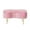 Pink, variant on Impressions Vanity Hello Kitty Bow Velvet Ottoman Bench with Storage, Gold Metal Legs (Pink)