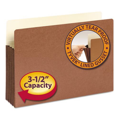 Smead 3 1/2" Accordion Expansion Manila File Pocket, Lgl, 10/Bx