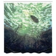 thumbnail image 3 of Ambesonne Fantasy Shower Curtain, Underwater World Art, 69"Wx84"L, Green, 3 of 5