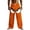 Orange, variant on LODIENY Linen Pants for Men Cute 3D Novelty Expression Printed Wide Leg Drawstring Elastic High Waist Lounge Trousers Loose Regular Fit Cotton Beach Vacation Long Pants with Pockets A-Dark Blue XXL