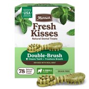 Merrick Fresh Kisses Infused With Real Mint Dog Dental Treats for Extra Small Dogs, 24.0 oz, 4 Pack