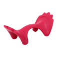 thumbnail image 2 of Relajante de cuello de almohada de hombro y cuello de espalda para viajes domésticos de gimnasia Rojo, 2 of 8