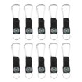 thumbnail image 2 of Clip llavero con brújula-10 Paquete de Clip de bloqueo automático de Metal-cierres para accesorios de bolsa y cinturón, actividades al , - De plata, 2 of 8