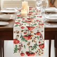 thumbnail image 3 of Table Runners 70 Inches Long Dress Scarves, Red Mushrooms Farmhouse Coffee/Dining/Kitchen Table Decor, Holiday Table Runner, Maple Leaves Plants Vintage Botanical 13x70 Inch, 3 of 9