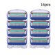 thumbnail image 4 of Cabezal Repuesto para Maquinilla Afeitar Ygjytge 16 Piezas Azul 5 Capas, 4 of 9